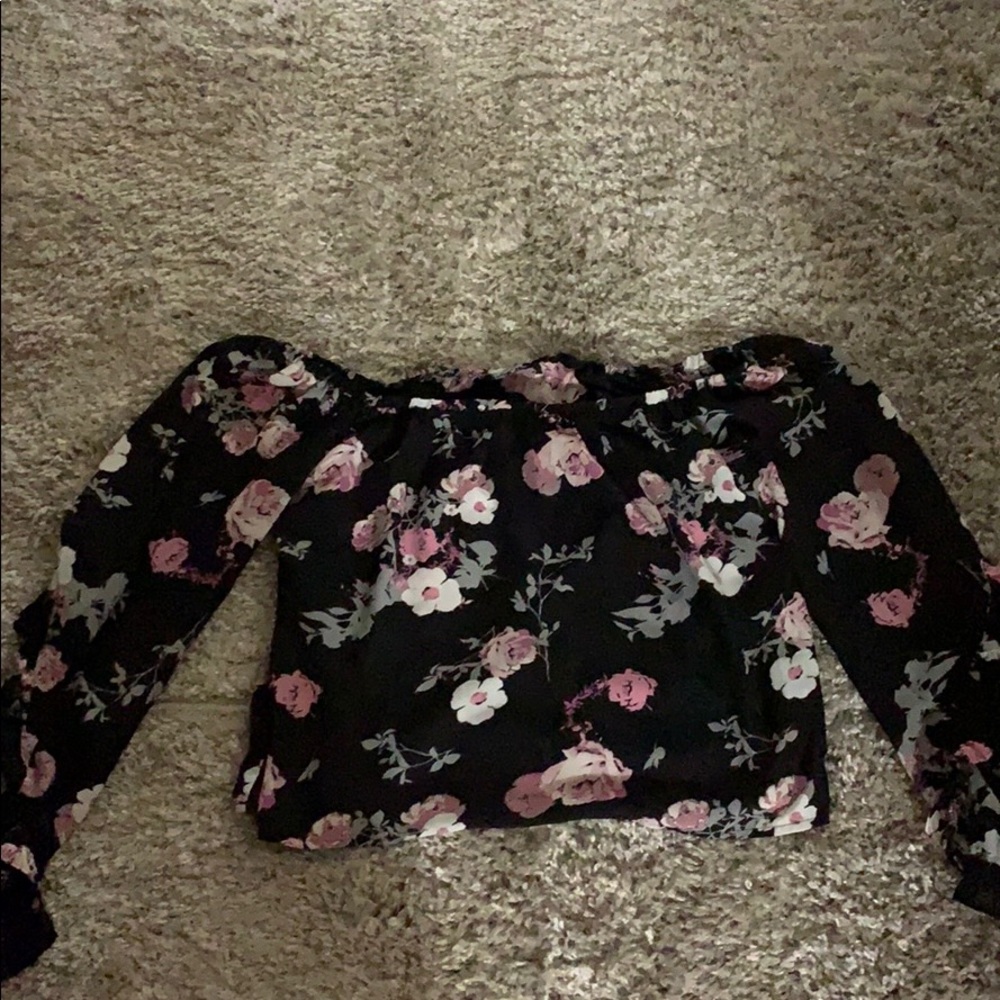 Slowly off the shoulder top